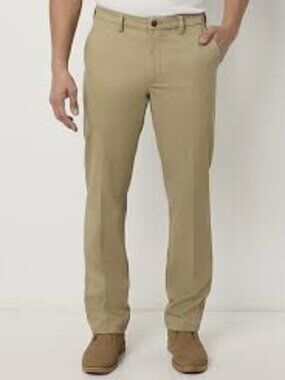St Johns Bay Mens Iron Free Khaki Pants New Size 34 x 29